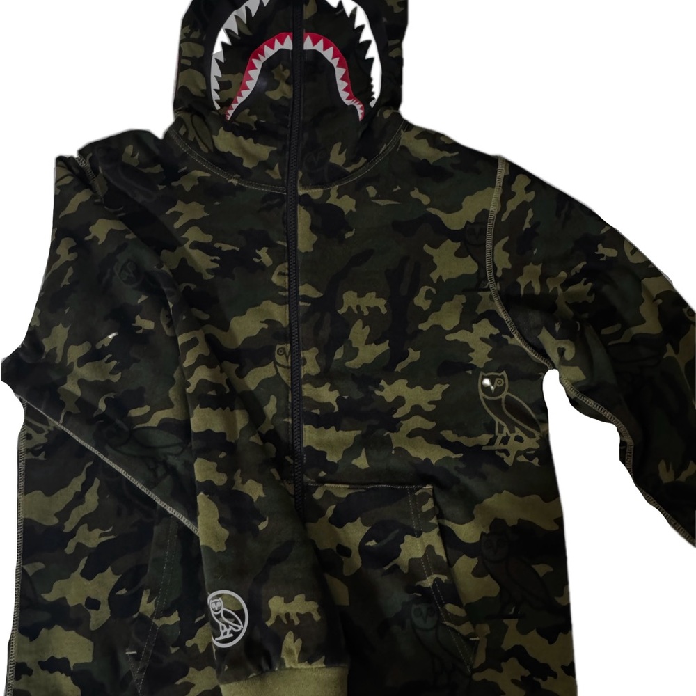 Bape  Camouflage Jacket with Shark